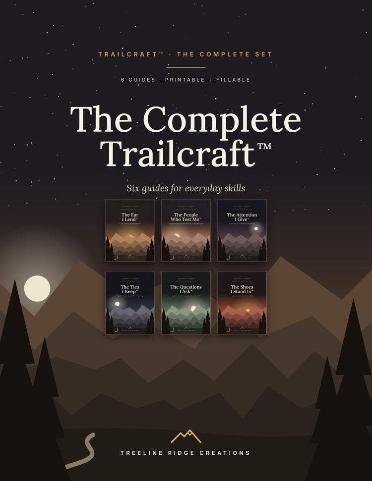 The Complete Trailcraft six-guide set cover with illustrated mountains and all six guide covers