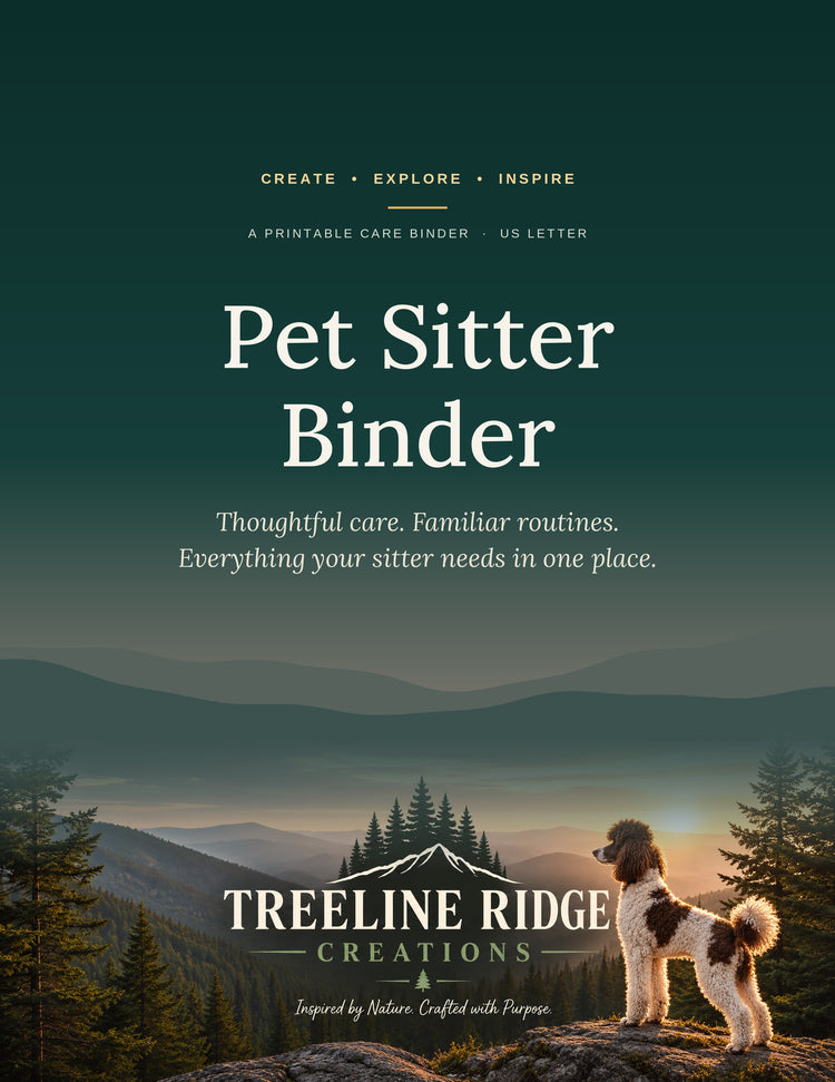 Pet Sitter Binder: Printable Pet Care Binder