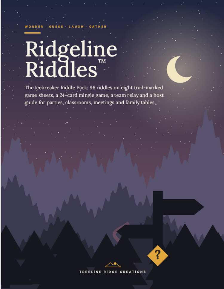 Ridgeline Riddles™ – Midnight Countdown | New Year’s Printable Game Pack