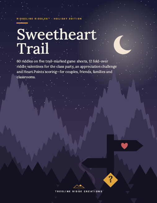 Ridgeline Riddles Sweetheart Trail holiday edition cover